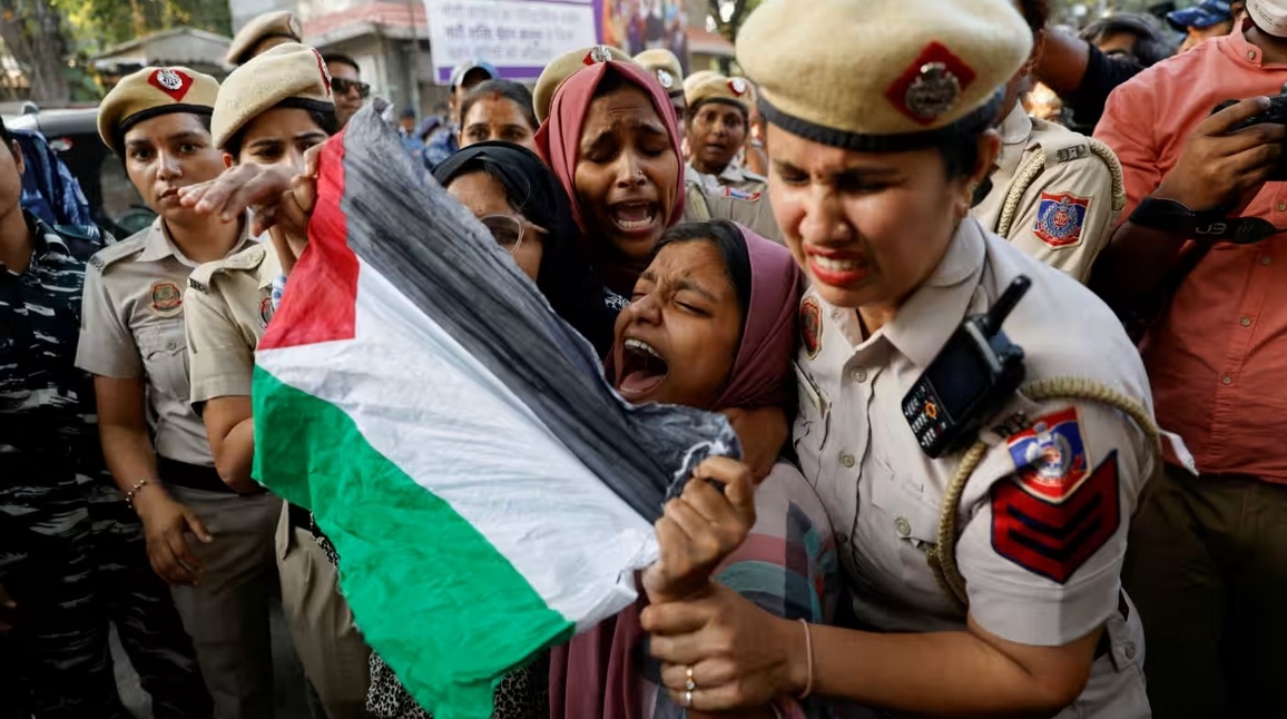 الهند تمنع التظاهرات الداعمة لفلسطين في كشمير