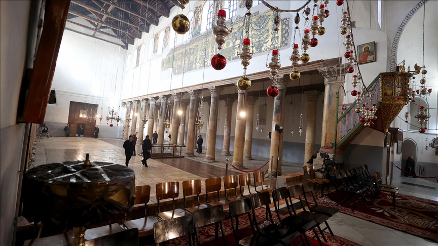 انطلاق فعاليات عيد الميلاد للمسيحيين الأرثوذكس في بيت لحم دون احتفالات